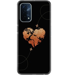 A74 Kılıf Silikon Desen Özel Seri Plane Heart 1721