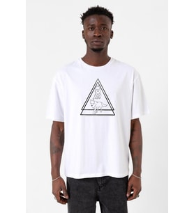 Princess Mononoke Wolves Beyaz Erkek Oversize Tshirt