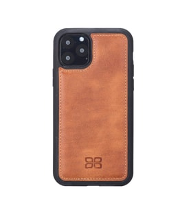 Bouletta Apple iPhone 11 Pro Uyumlu Deri Arka Kapak TN11 Taba