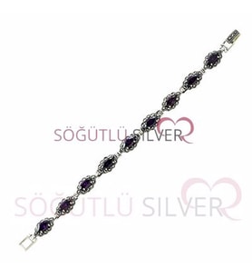 Söğütlü Silver markazit bileklik