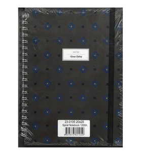 VICTORIA'S JOURNALS 0105 NOTES 20x28cm SPİRALLİ SERT KAPAK 90gr. 40YP. DÜZ + 40 YP. NOKTALI + 40YP.Ç