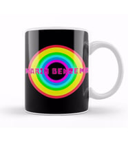 Karim Benzema  BAllon d'or  the best player İn The World 2021   Vintage Retro Rainbow Style Kupa Bardak Porselen