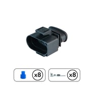 Mandallı Dişi Soket 8 Pin Kablosuz