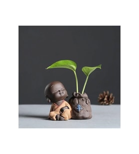 Buda Vazo Buddha Vazo Seti Meditasyon Buda Dekoratif Obje 5 Parça