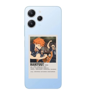 Xiaomi Redmi 12 Uyumlu Uyumlu Haikyuu!! Poster Tasarımlı Şeffaf Telefon Kılıfı