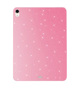 Apple iPad 11.Nesil 2025 Uyumlu Simli Parlak Görünümlü Zore Tablet Koton Kılıf (Pembe)