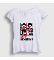 Presmono Kadın Beyaz Band Dead Kennedys T-Shirt 488948tt