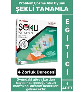 Eğlenceli Eğitici Görsel Algı Zeka Problem Çözme Becerisi Geliştirici Çocuk Oyun ŞEKLİ TAMAMLA