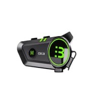 2X Kişi İnterkom Bağlantı waterPROOF HD Stereo Motosiklet Kulaklığı Bluetooth Motor Kask Kulaklık