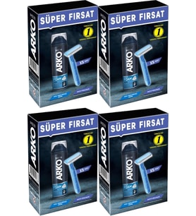 Arko Men Banyo 5 Adet + Cool Köpük Pro 200ML (4 Lü Set)