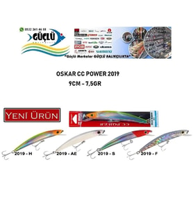 MAKET BALIK OSKAR CC POWER 2019 SERİ 9 CM 7,5 GR RENK:2019H