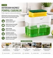 SÜNGER HEDİYELİ DETERJAN HAZNELİ POMPALI SÜNGERMATİK (5690)