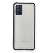 Galaxy A02S Kılıf Miami Şeffaf Silikon - Lacivert