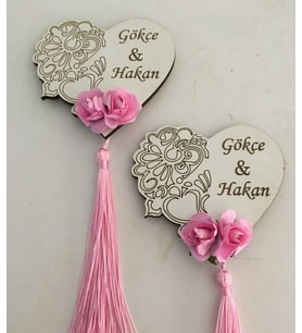 Kişiye Özel Ahşap Magnet Hatıra (Bej)