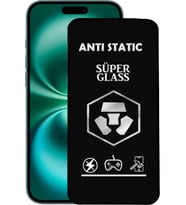 Apple Uyumlu   iPhone 16 Plus Anti Static Toz Tutmaz Çerçeveli Ekran Koruyucu