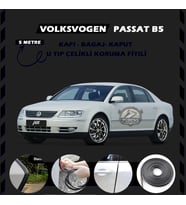 Volksvogen Passat B5 Oto Araç Kapı Koruma Fitili 5metre Parlak Siyah Renk