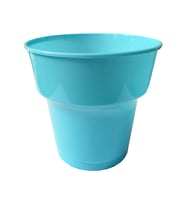 Omeyva Renkli Sert Mika Plastik Kristal Bardak - Turkuaz - 6 Oz / 180 CC - 25'li Paket