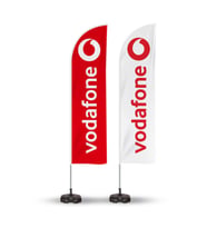 Vodafone Reklam Yönlendirme ve Tanıtım Yelken Bayragı 2li