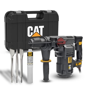 CAT DX27SET 1500Watt 5.0J 32MM Profesyonel SDS-Plus Kırıcı/Delici + DA03903 3 Parça Kırıcı Uç Seti