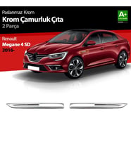 Renault Megane Uyumlu 4 Krom Çamurluk Sinyal Çıtası 2 Parça. 2016-2020