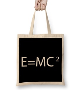 Maths And Science Theory Of Relativity Einstein Bez Çanta Uzun Saplı