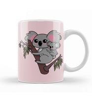 Kawaii Koalas Mother And Baby Mothers Day Kupa Bardak Porselen