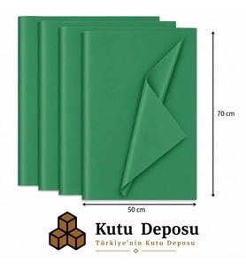 50x70 cm Yeşil Renk Pelur Kağıt (1KG)