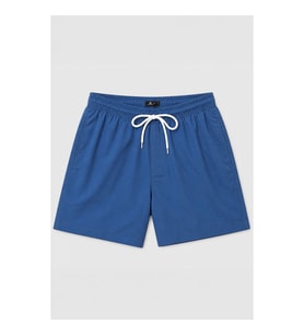 Erkek Cepli Fileli Mavi Deniz Şortu