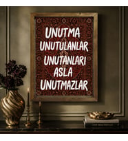 BK Gift Vintage Klasik Sanat Esprili Sözlü Masif Ahşap Çerçeveli Dekoratif Tablo - 31