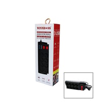 TERMAL AKIM KORUMALI 16A 8Lİ PRİZ 3XUSB 2MT ANAHTARLI UZATMA KABLO SİYAH (4915) GO-53-vice/(1395) 03947