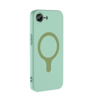iPhone 17E Kılıf M-Safe Şarj Özellikli Aris Silikon Kılıf Turkuaz