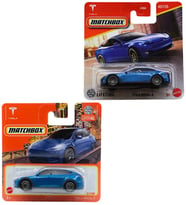 2 Araç Matchbox Lacivert Tesla Set - Tesla Model S & Tesla Model Y (1/64)