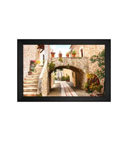 Manzara Temalı Kanvas Tablo 50 x 70 cm Siyah Çerçeve
