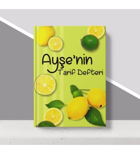 BK Gift Kişiye Özel İsimli Mutfak Tarif Defteri-6 (Beyaz)