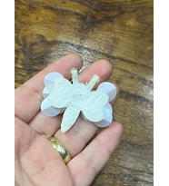 4X4 CM PUL PAYETLİ BEYAZ ARI ARMA DİKİŞ APLİKE
