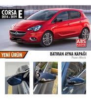 Opel Corsa E Yarasa Ayna Kapağı Piano Black Parlak Siyah
