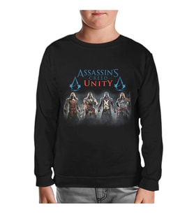 Assassin's Creed - Unity Siyah Çocuk Sweatshirt