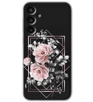 Galaxy S23 FE Kılıf HD Desen Baskılı Arka Kapak - Retro Çiçek 1