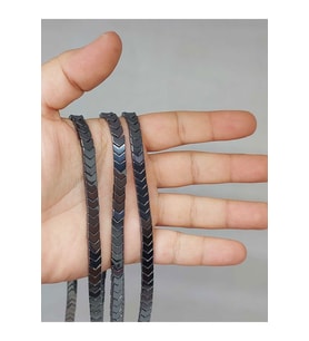Hematit Taşı Şekilli 6*6mm Dizi (52316)