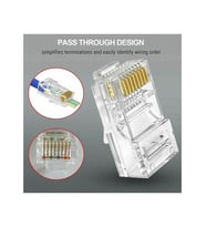 Yeni Nesil RJ-45 Yeni Nesil Delikli Konnektör 100 Adet Yeni Nesil Cat5/cat6 Yeni Nesil RJ45 100 Adet