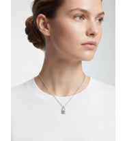 Kadın Kilit Model Gümüş Kolye