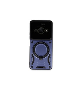 Xiaomi Poco C61 Kılıf Joy Lens Standlı Kapak - Lacivert