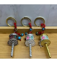Metal Feng Shui Şans Çarkı Anahtarlık Alk4458