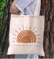 BK Gift Yaz Temalı Kanvas Bez Plaj Çantası, -24  Baskılı Omuz Çantası, Alışveriş Çantası, Arkadaşa Hediye