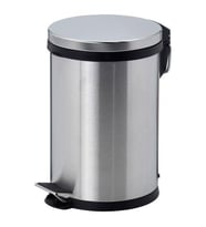 Pedallı Çöp Kutusu, Paslanmaz Çelik Metal Renk Meridyendukkan 5lt  IKEA