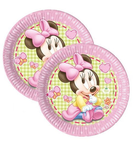 Minnie İlk Yaşım 8 adet Tabak 23 cm-
