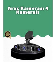 1080P 4 Kanallı Araç Kamerası GPS + WiFi + G Sensör Destekli
