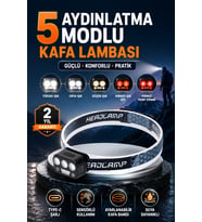 Kamp ve Outdoor Kullanım İçin Sensörlü Şarjlı LED Kafa Lambası