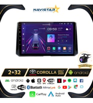 Toyota Corolla 2017-2020 Model 2+64GB Android 13 Kablosuz Carplay Navigasyon Multimedya Sistemi