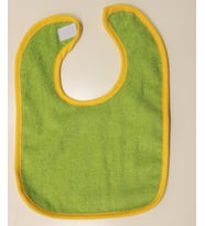 Ender Home Bebek Mama Önlüğü Bukle Su Geçirmez Havlu Pamuklu Bebek Önlüğü Yeşil